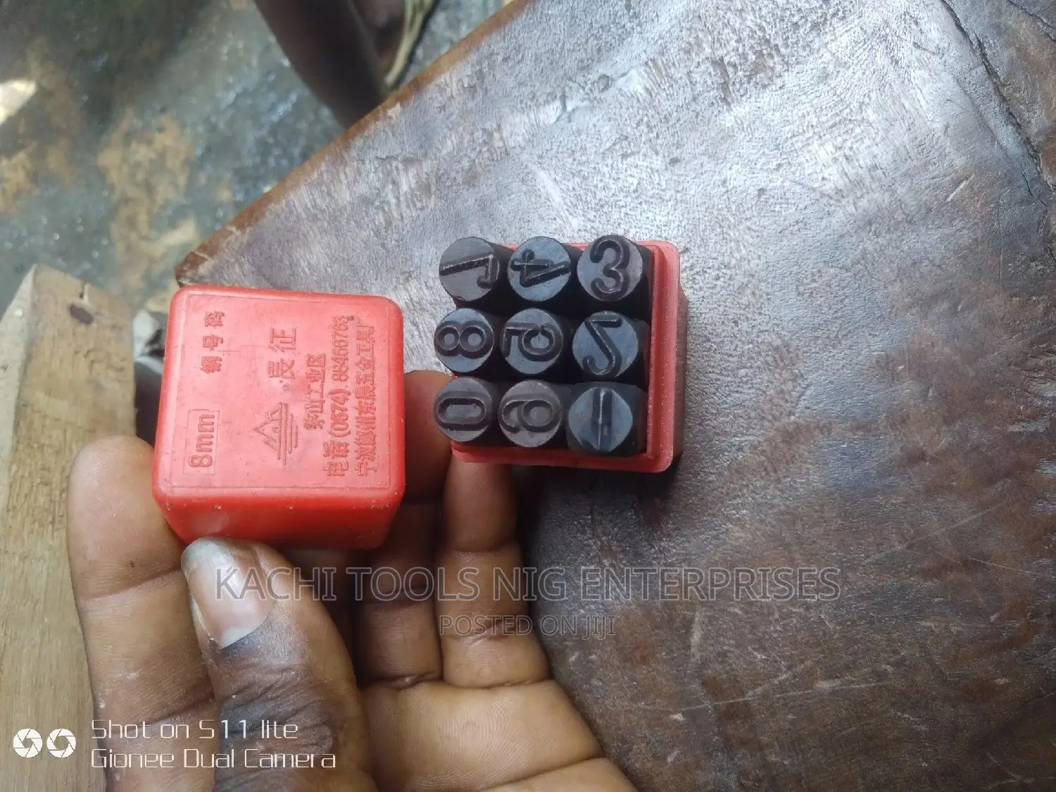 8mm Numerical 1,2,3 Punch