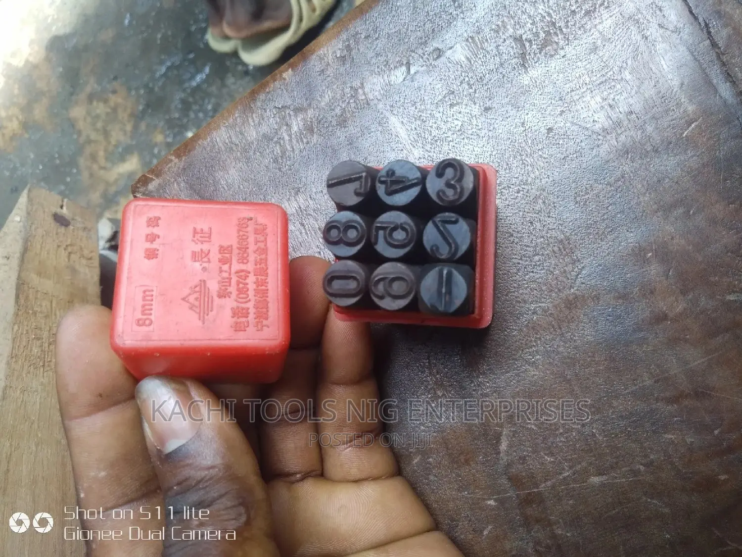 8mm Numerical 1,2,3 Punch