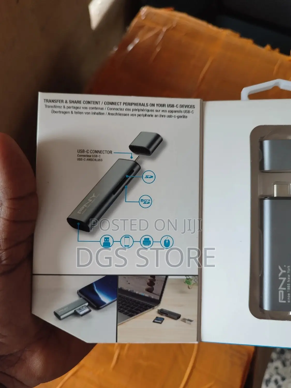 PNY Type C Card Reader/ USB Adapter