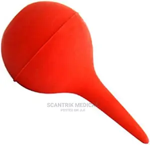 Portable 75ml Rubber Syringe Lab Tool (Red)