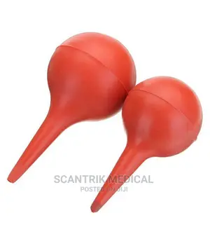 Red Rubber Suction Bulb Ear Syringe Washing Bulb Laboratory