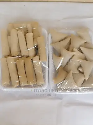 Fresh Samosa and Spring Roll