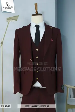 Exclusive 3pcs Turkish Suit + Free Premium Tie or Cufflinks