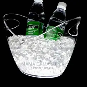 Acrylic Wine, Champagne and Ice Bucket- White