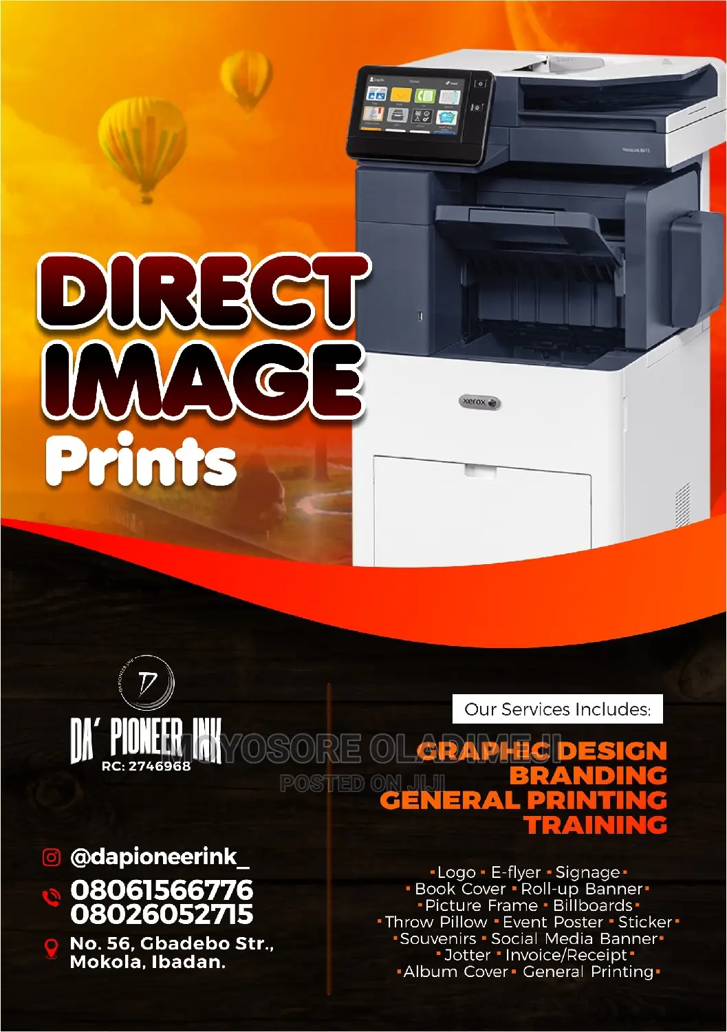 DIRECT IMAGE PRINT. Graphic Design, Printing Branding