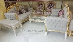 Luxury 7 Seater Living Room Royal Sofa Chair.