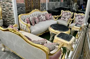 Luxury 7 Seater Living Room Royal Sofa Chair.