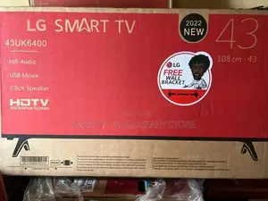 LG Smart TV With Free Wall Bracket 43 Inches and 1 Year .