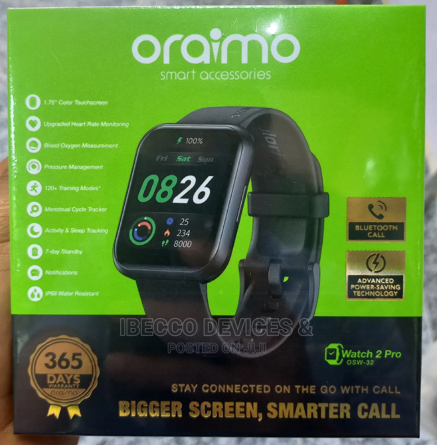 Oraimo Warch 2pro Bluetooth Call Smart Watch