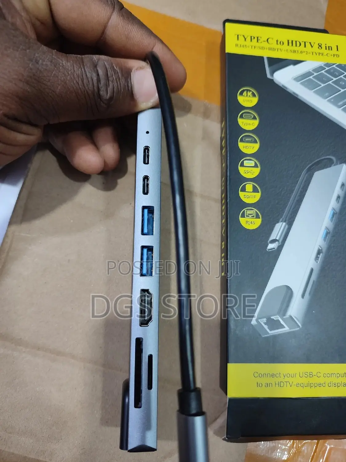 Type C to HDTV 8in1 Hub