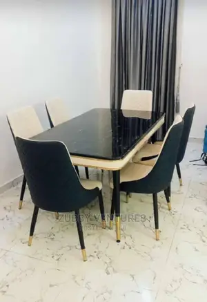 Brand New Quality and Standard Marble Dining With 6 Chairs