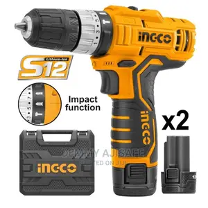 Ingco Cordless Impact Drill Machine 12v
