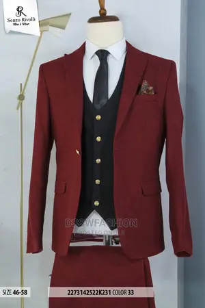 Exclusive 3pcs Turkish Suit + Free Premium Tie or Metal Cuff