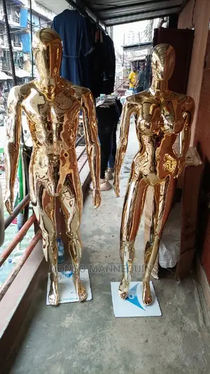 Gold Male And Size 12 Female Faceless Mannequin