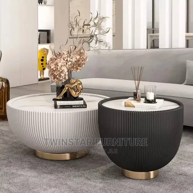 New Modern Set of Table With Marble Top
