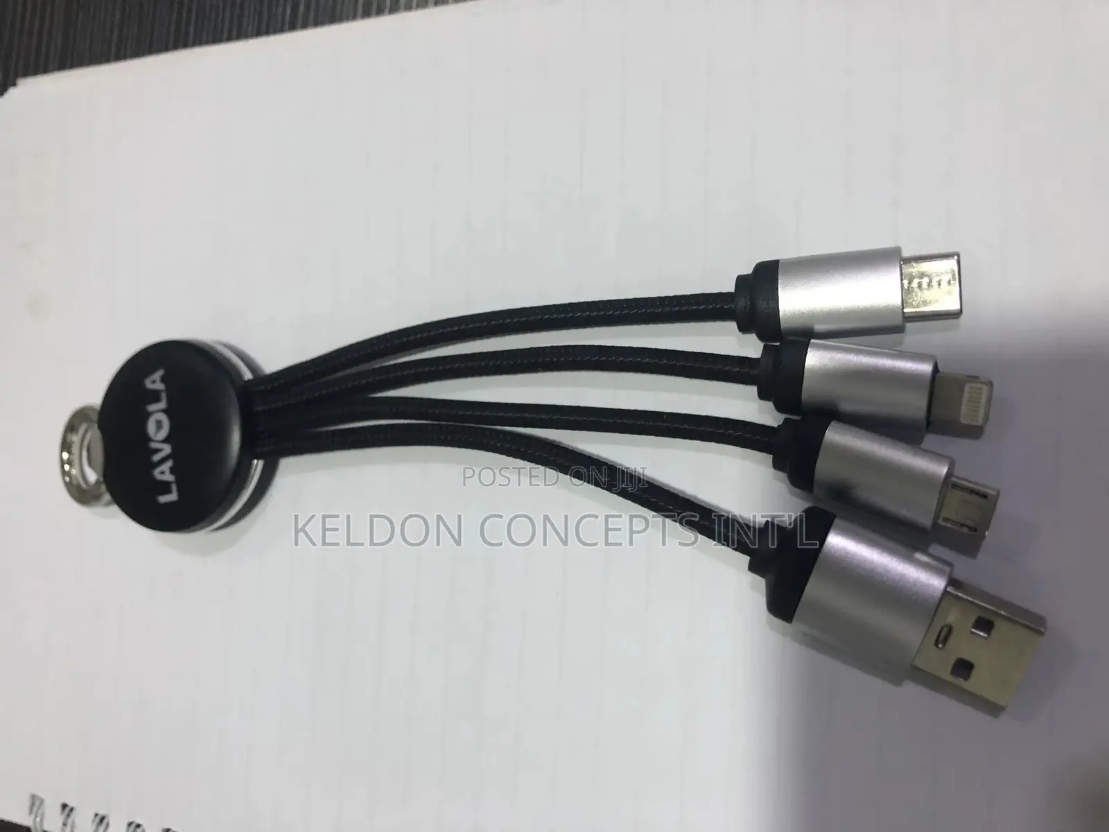 Light Up Keyring Fast Charging Cables 2sides Led -50