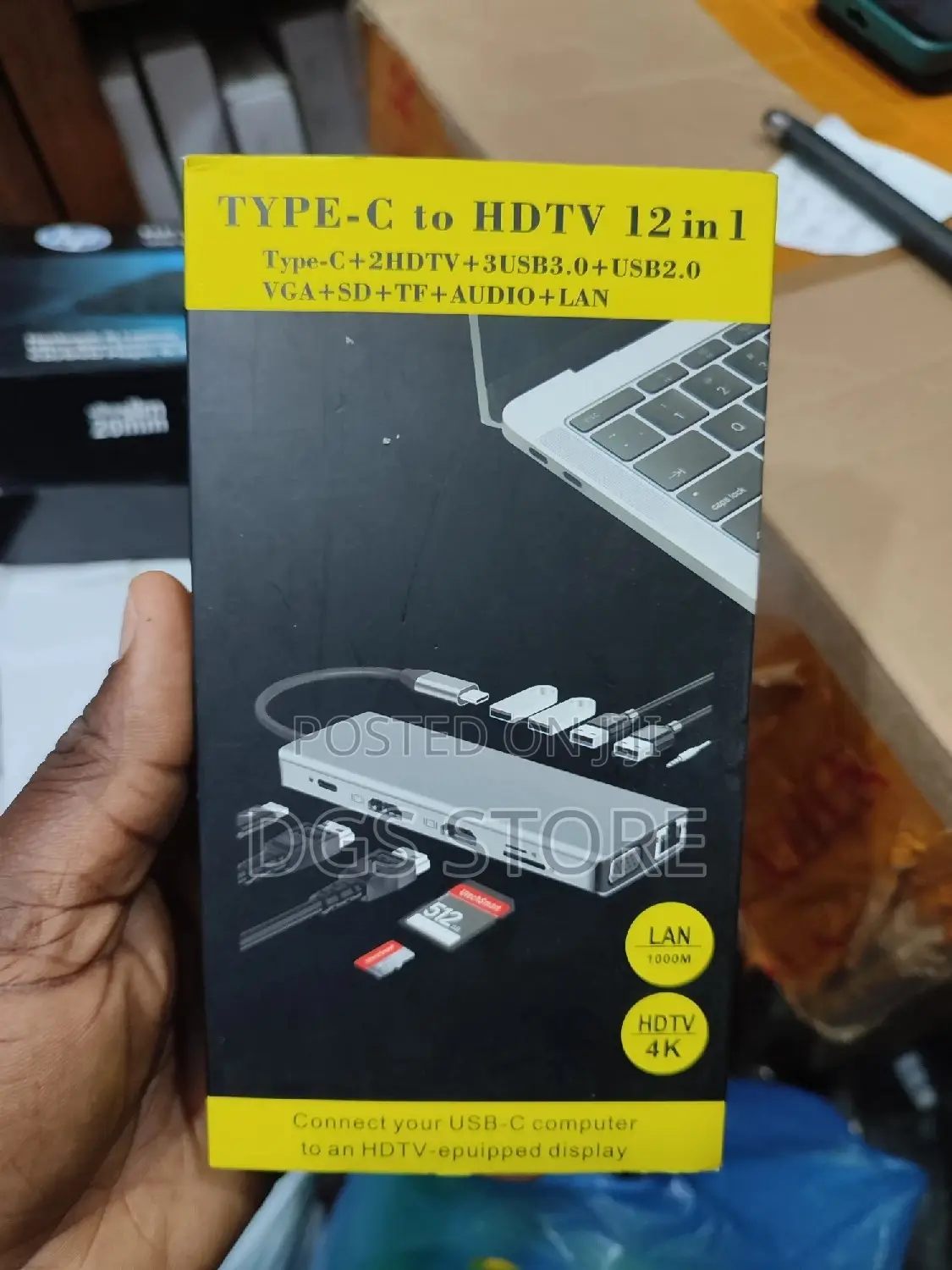 Type C to HDTV 12in1 Hub