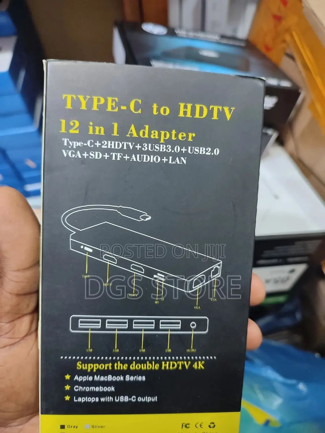 Type C to HDTV 12in1 Hub