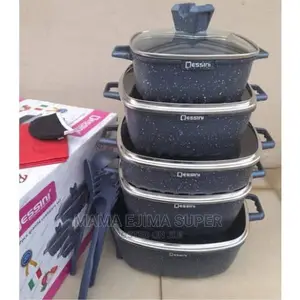 Dessini 22 Pieces Set Non Stick Granite Cooking Pot