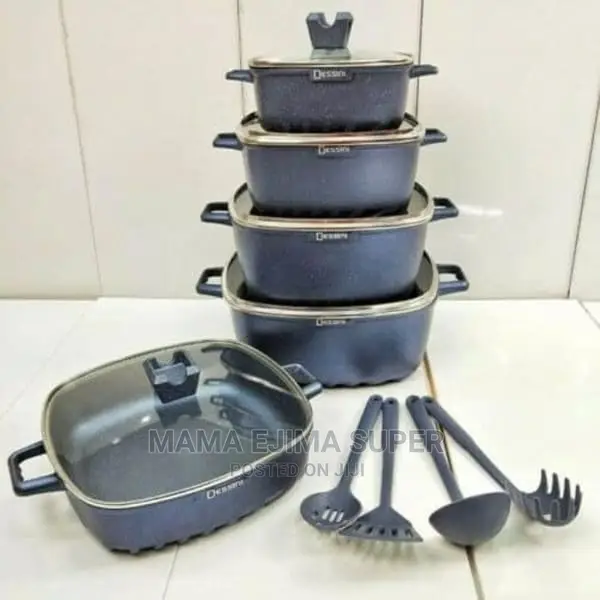 Dessini 22 Pieces Set Non Stick Granite Cooking Pot