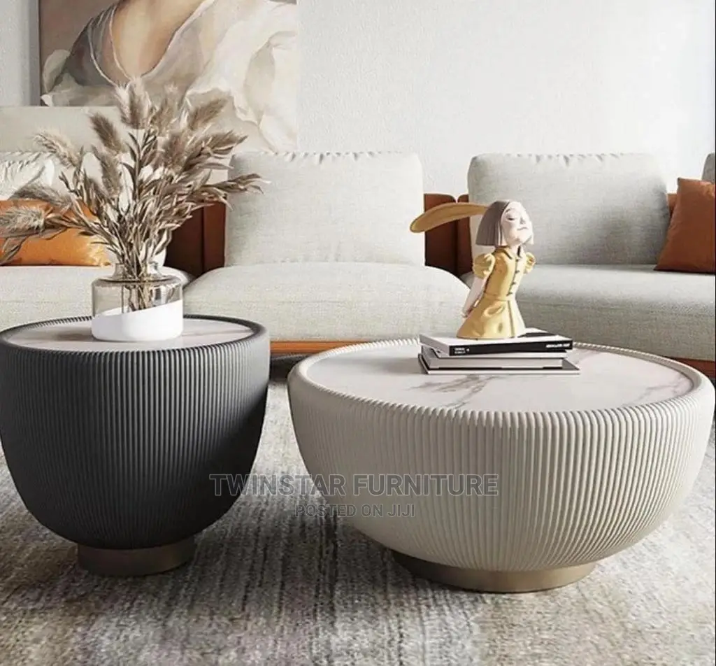 New Modern Set of Table With Marble Top
