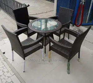 Foreign Outdoor Table With Chairs.
