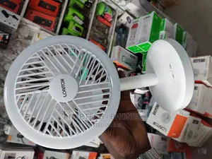 Lontor Rechargeable Mini Fan 5 Inches With LED Light