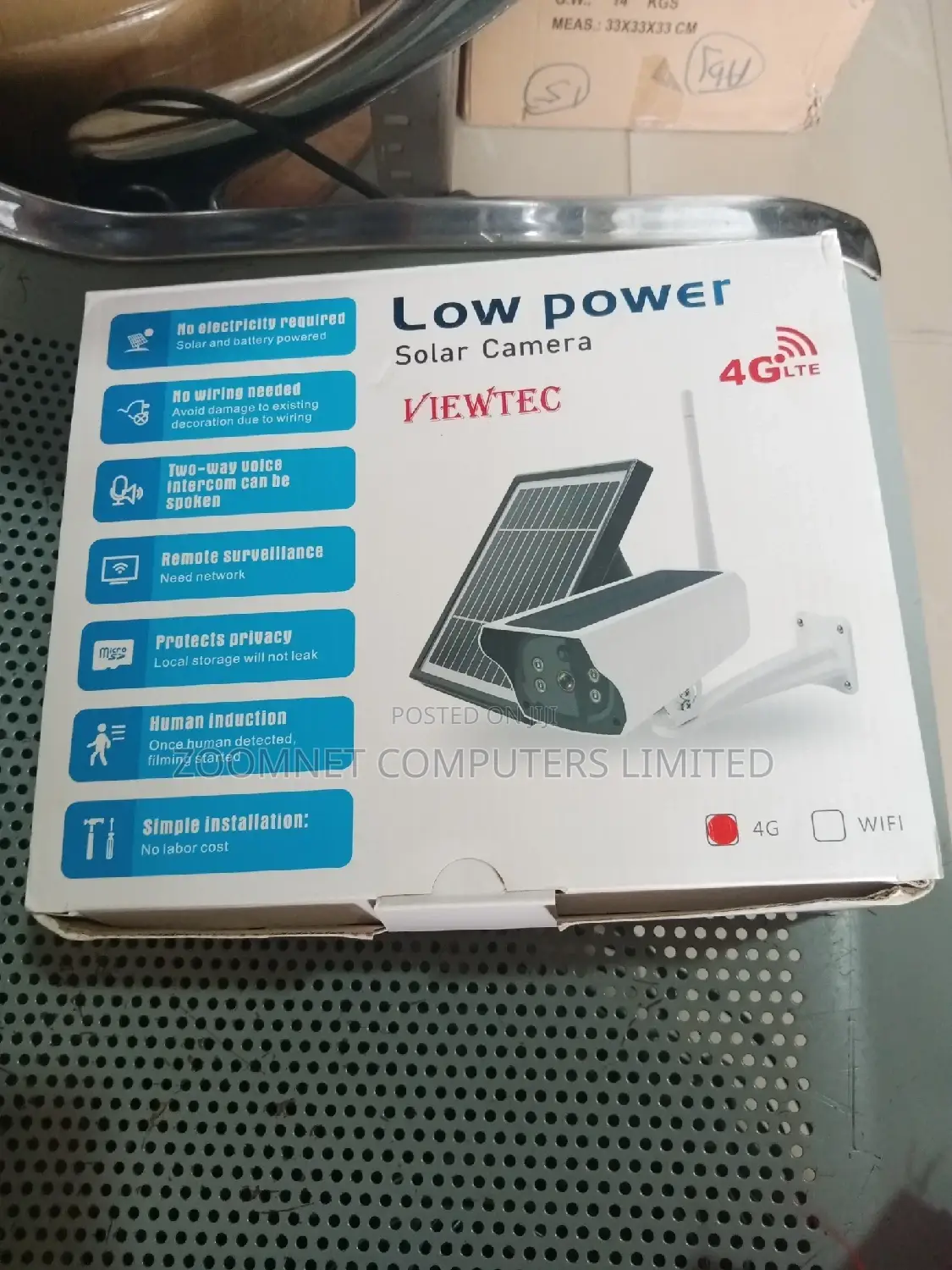 Low Power Solar Bulet Camera