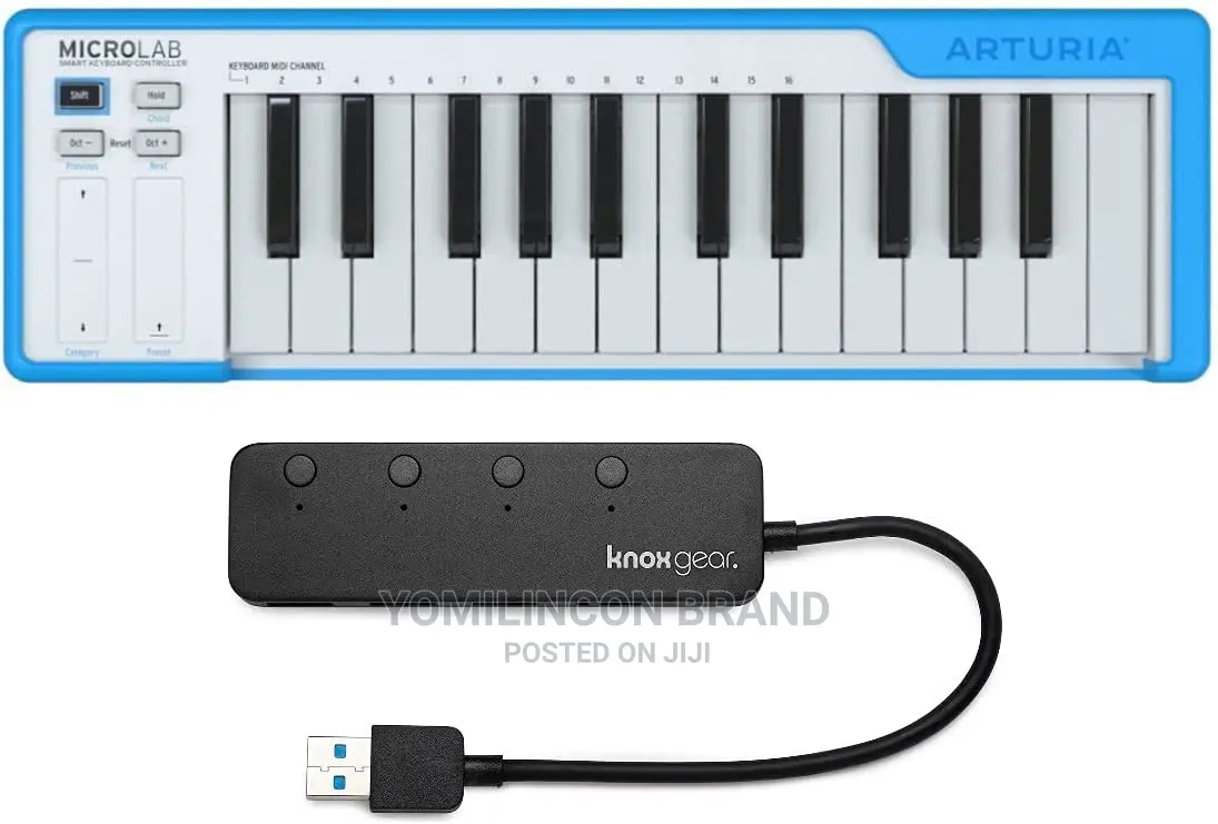 Arturia Microlab 25-Key USB MIDI Keyboard Controller (Blue)