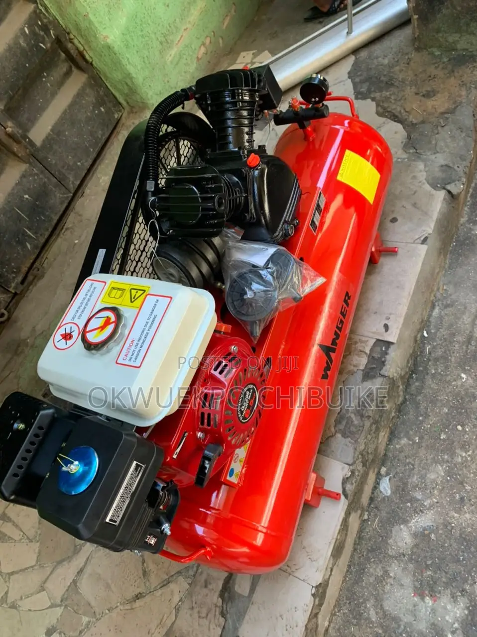 Air Compressor 150l With Engine 6.5hp 10bar