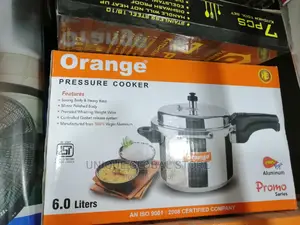 Orange Pressure Pot Cooker - 6L