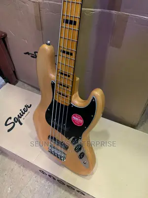 Quality Squier by Fender Five String Jazz Bass Guitar