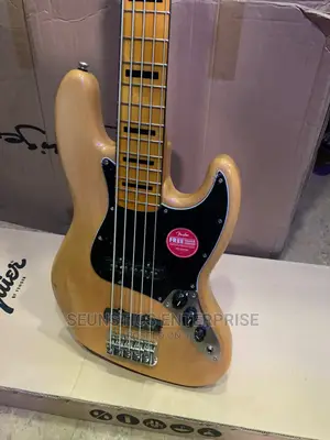 Quality Squier by Fender Five String Jazz Bass Guitar