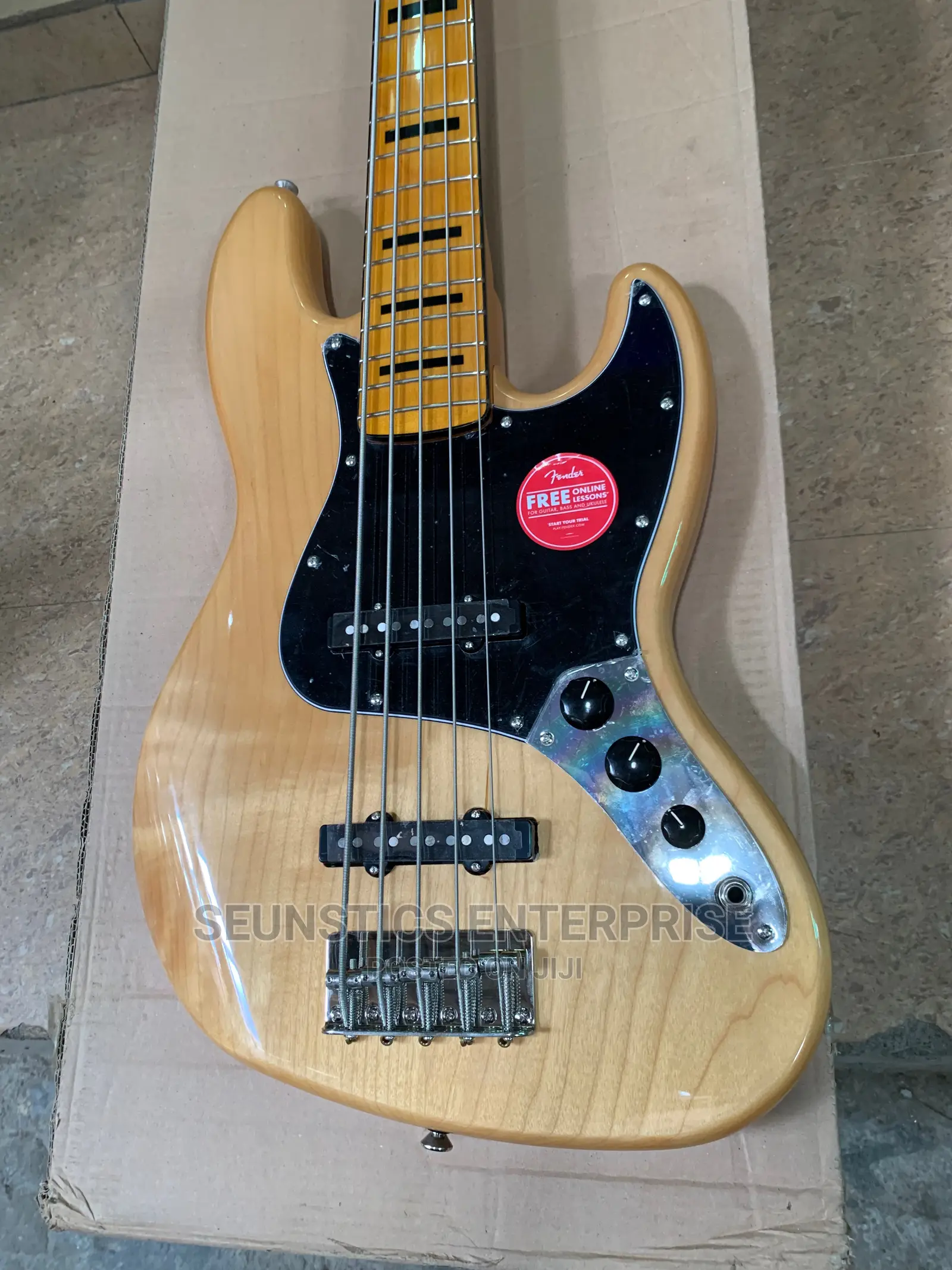 Quality Squier by Fender Five String Jazz Bass Guitar