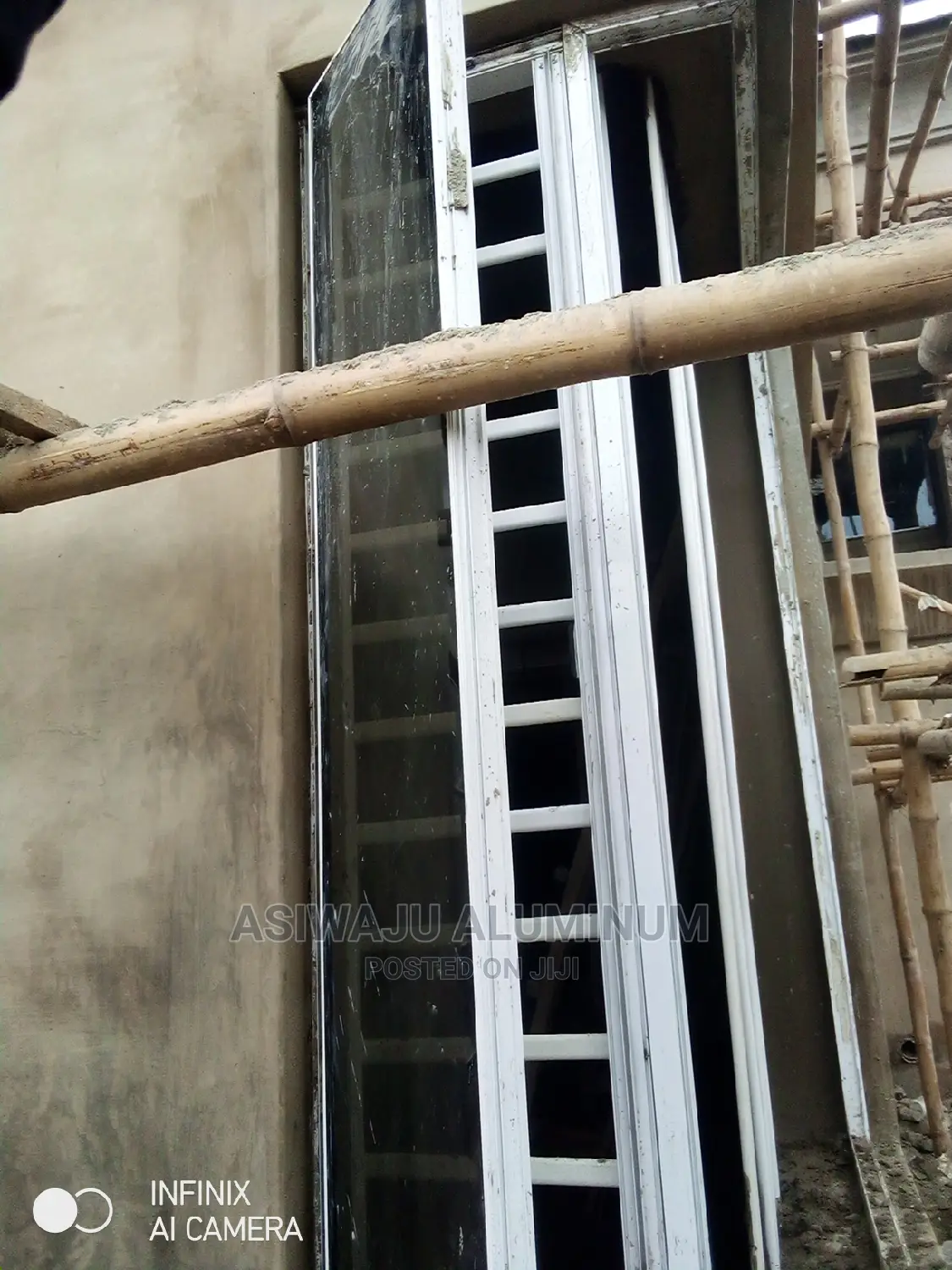 Aluminum Frameless Transome Windows With Burglary and Net