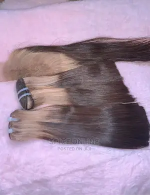 Vvip: Blond Brown 10 Inches Vietnamese Bone Straight Wig
