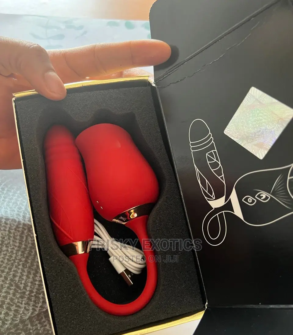 2in1 Pulsating Rose Tougue Licking Vibrator