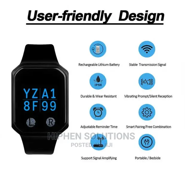 Waterproof Wireless Vibrating Wrist Watch Page for sale - HIPHEN SOLUTIONS  SERVICES LTD  Price:  50,000 on Jiji.ng [Port-Harcourt]