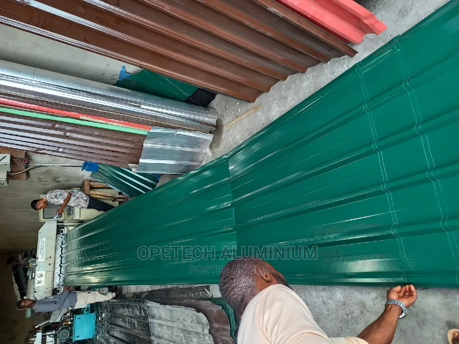 Aluminium Long Span Green Colour