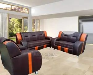 Set of 6 Seaters Sofa Chairs. Quality Leather Couch. Ph001