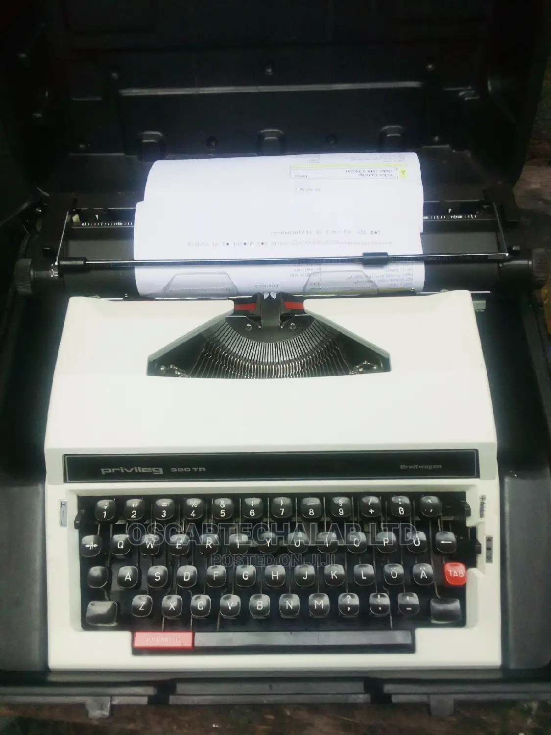 Manual Typewriter -(Privilege 12”Long Carridge in Box)