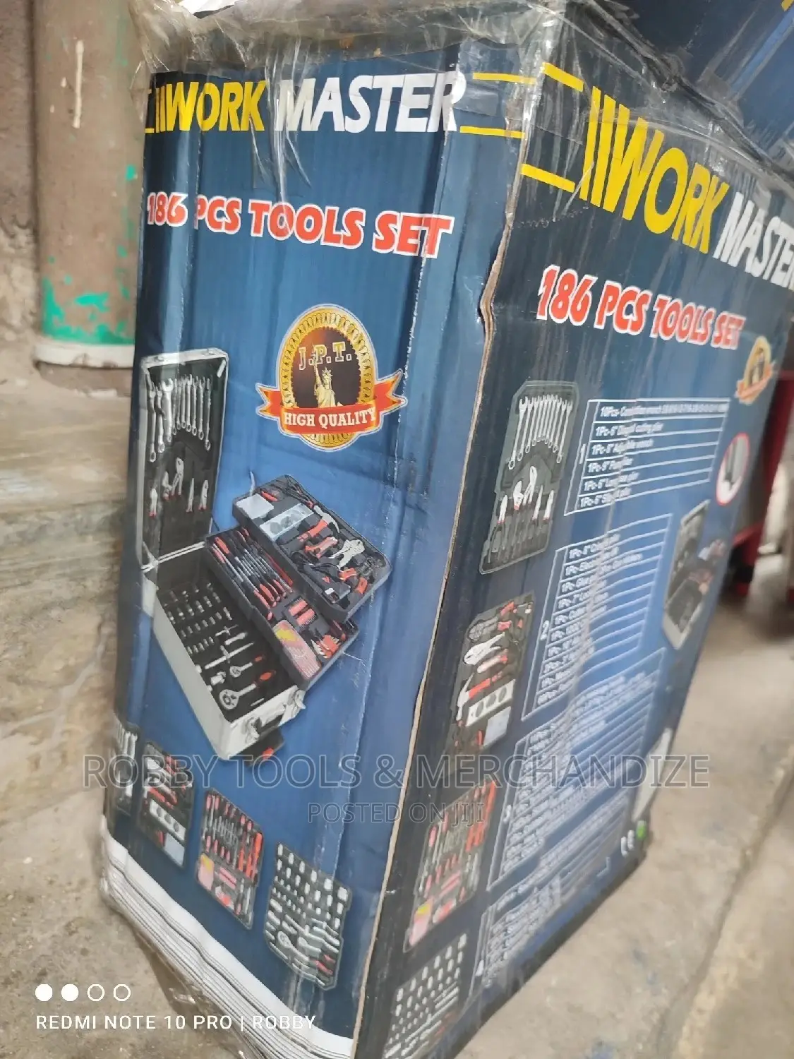 Work Master Mechanical Tool Box 186 PCS
