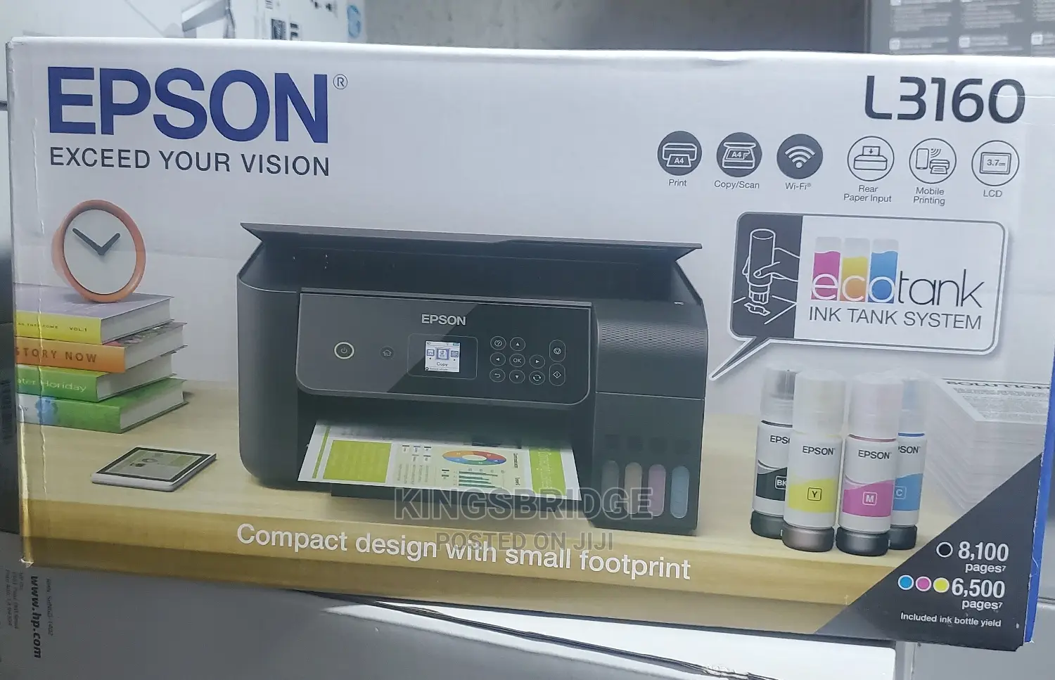 Epson L3160 All In One Multifunctional Printer.