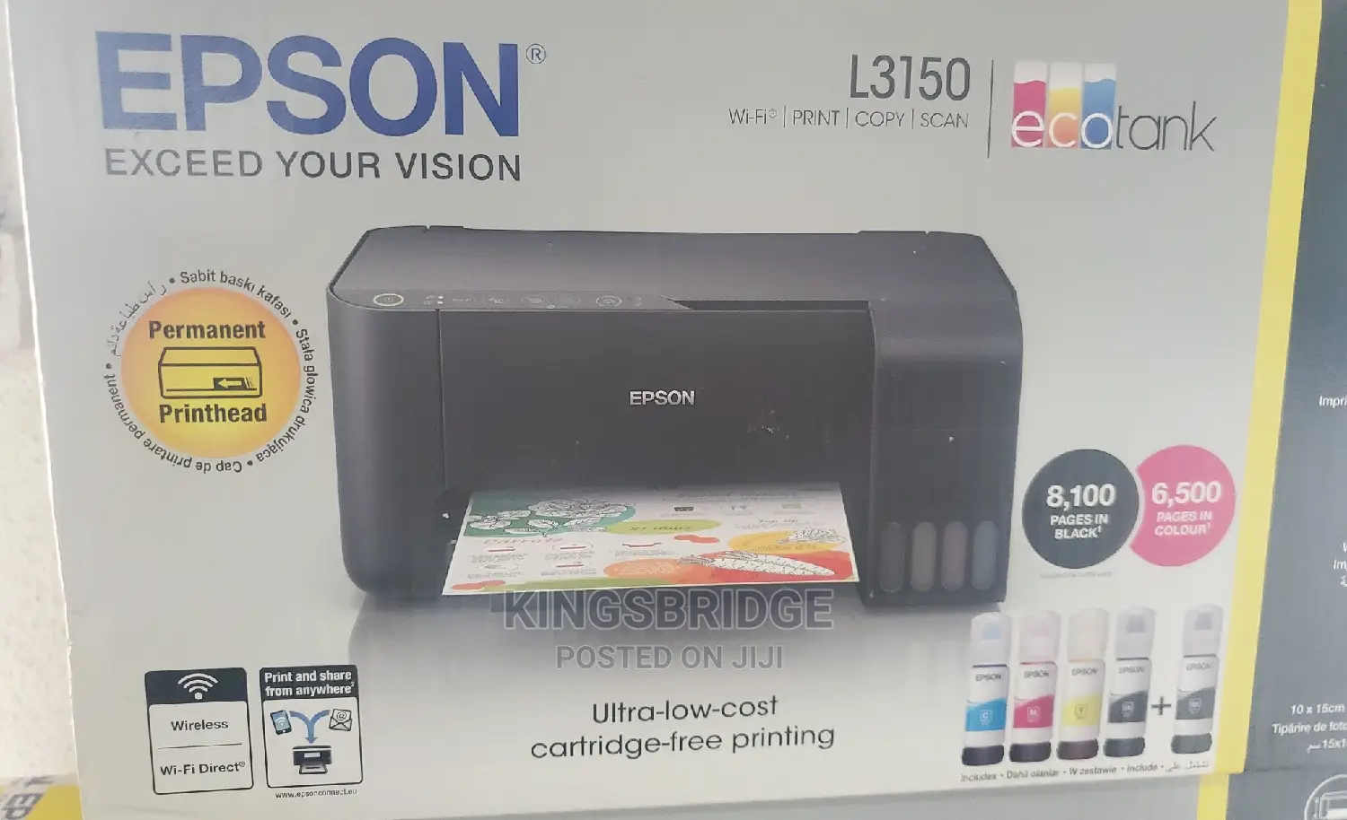 Epson L3150 All in One Multifunctional Printer.