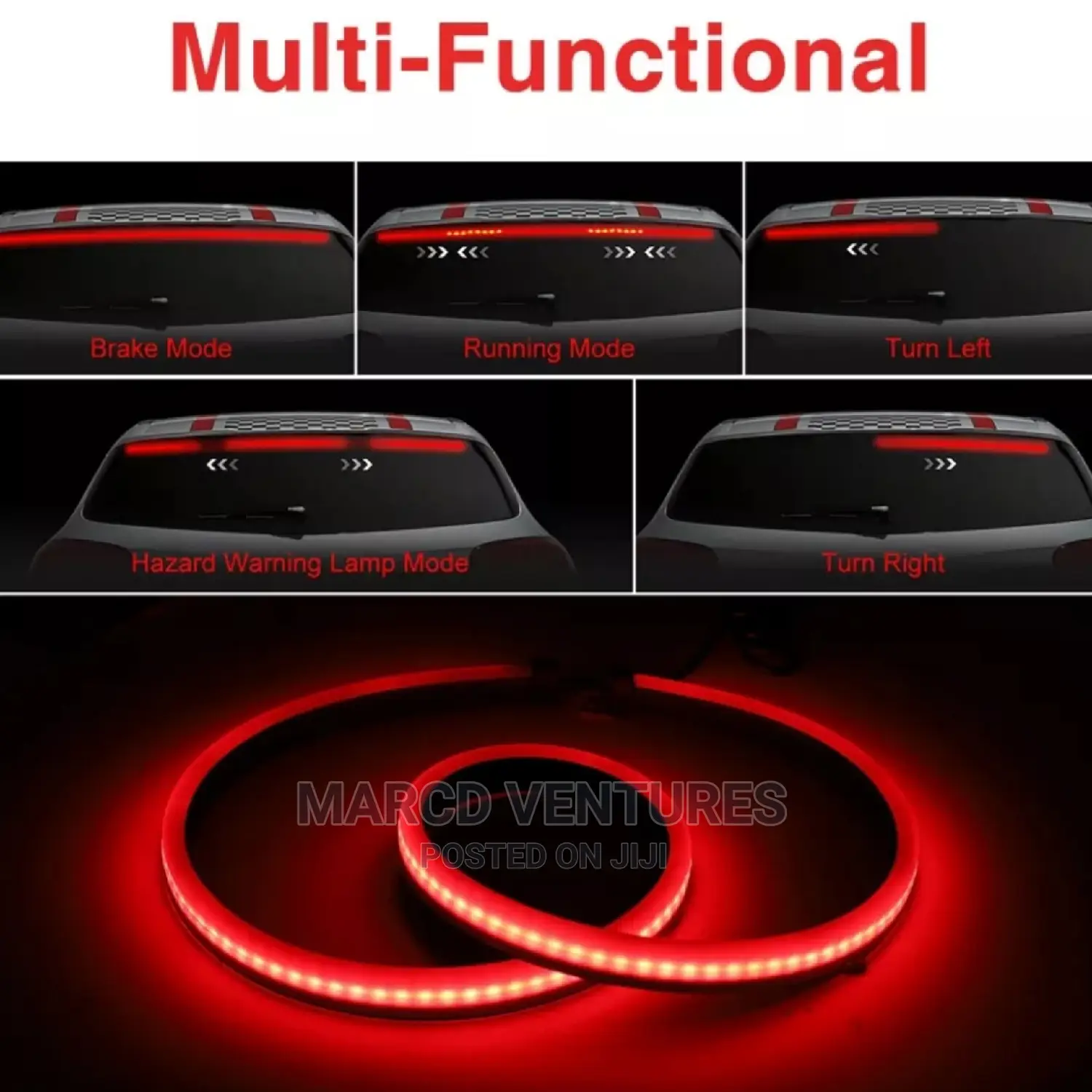 Universal Multifunctional Break Tail Light/Running Light