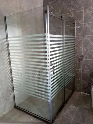 Borderline Design on Plan Glass Shower Cubicle