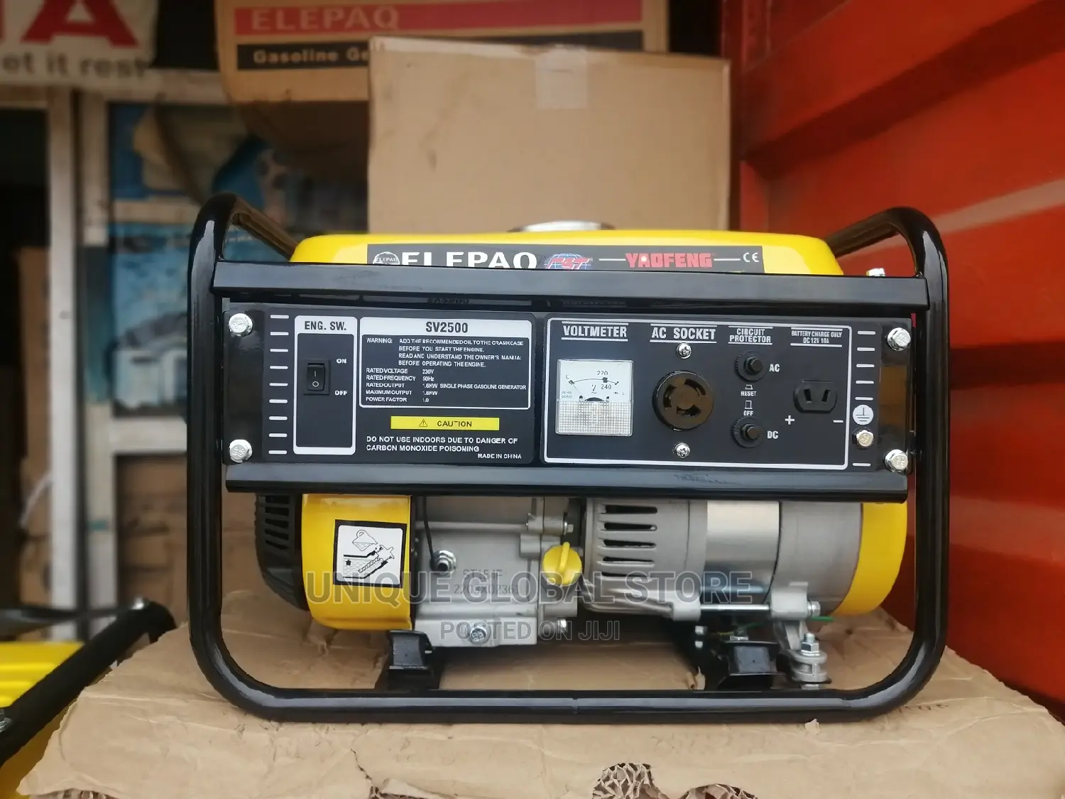 Elepaq Constant 1.2kva Manual Start Generator Sv2500 100%