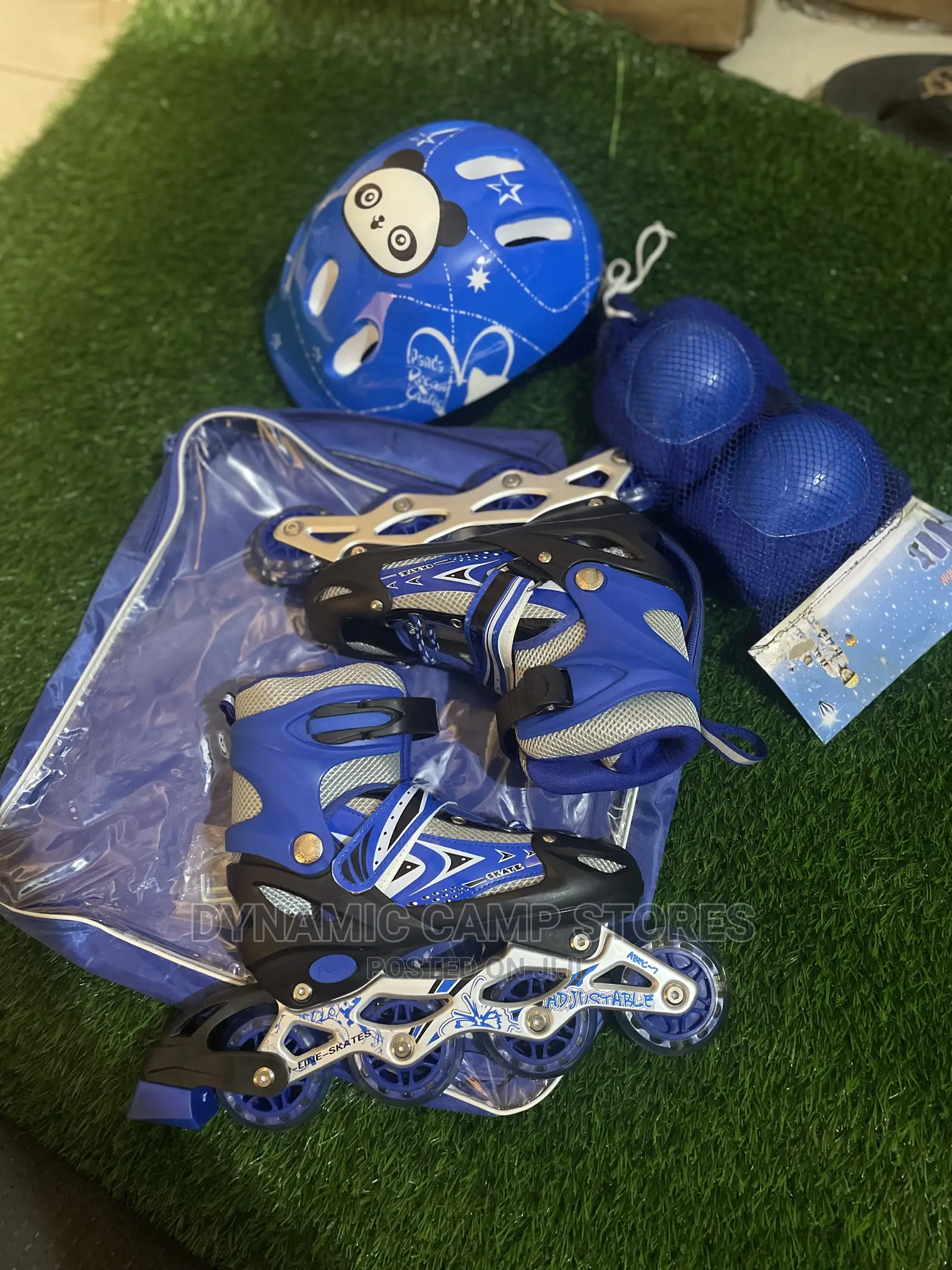 Skateshoe With Helmet, Knee and Elbow Guard