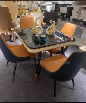 Italian Unique Executive Dining Tables With 4 Chairs