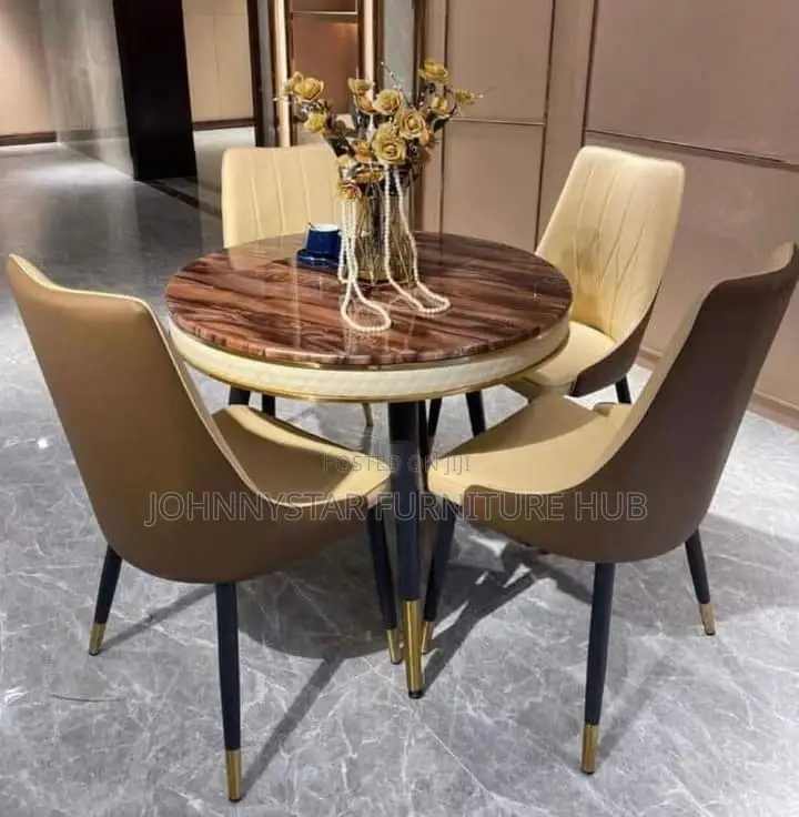 Italian Unique Executive Dining Tables With 4 Chairs